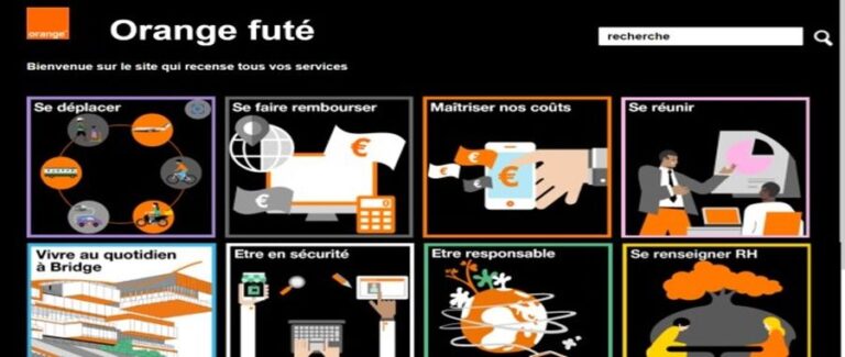 home page orange fute bandeau